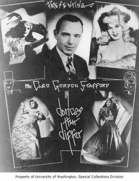 Download the full-sized image of "Dances that Differ" poster featuring Cleo Stafford