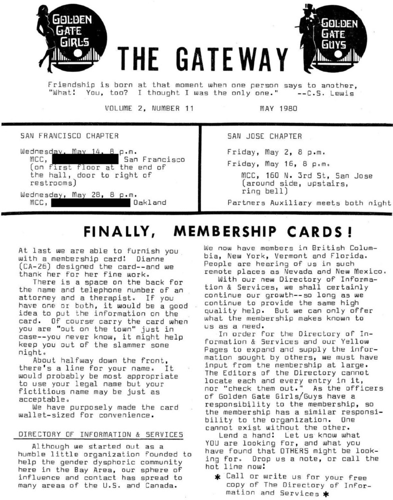 Download the full-sized PDF of The Gateway Vol. 2 No. 11 (May, 1980)