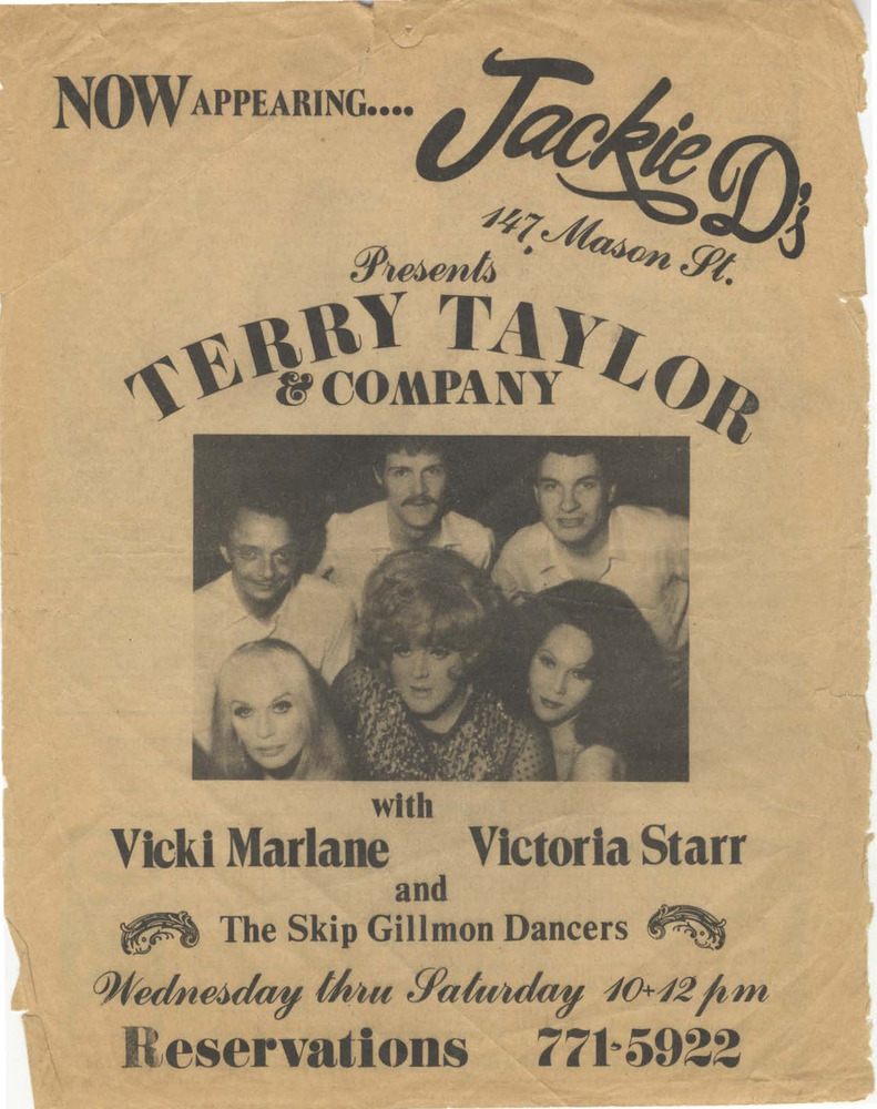 Download the full-sized PDF of Flyer for Terry Taylor & Company with Vicki Marlane and Victoria Starr