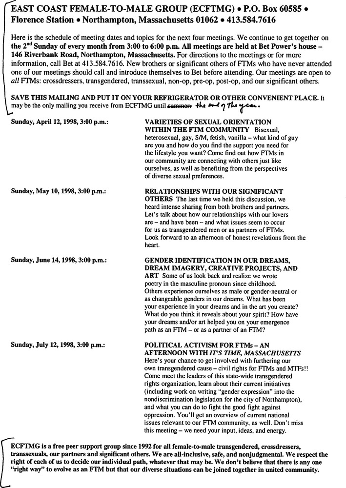 Download the full-sized PDF of April, 1998 - July, 1998 Meeting Reminder