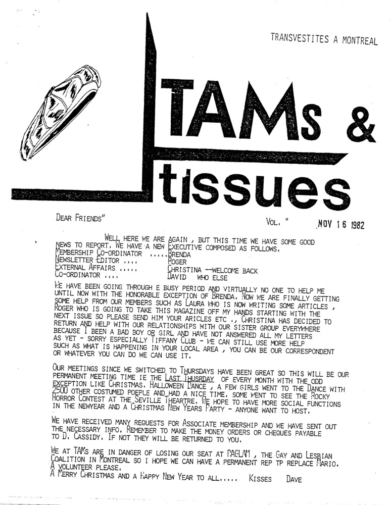 Download the full-sized PDF of TAMs & Tissues (November 1982)