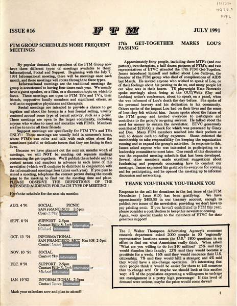 Download the full-sized image of FTM Newsletter #16