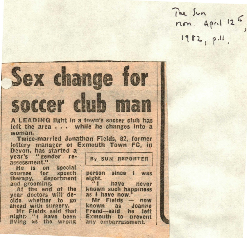 Download the full-sized PDF of Sex change for soccer club man