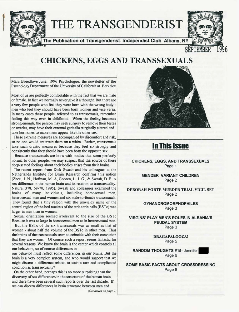 Download the full-sized PDF of The Transgenderist (September, 1996)