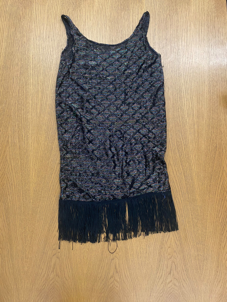 Download the full-sized PDF of Photo of Black Fringe Dress