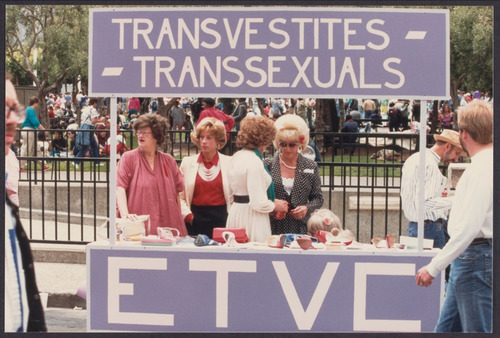 Download the full-sized image of Educational Transvestite Channel booth, 1987 (1)