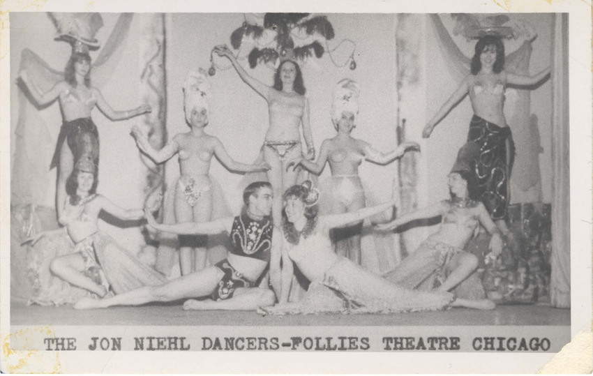 Download the full-sized PDF of Postcard of Jon Niehl Dancers at Follies Theatre