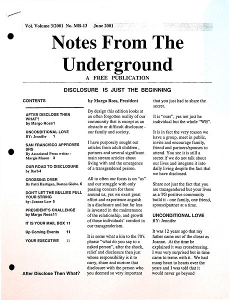 Download the full-sized image of Notes From The Underground 2001 No. 3