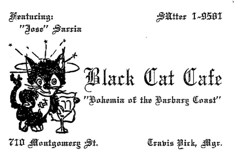 Download the full-sized PDF of Black Cat Cafe Business Card