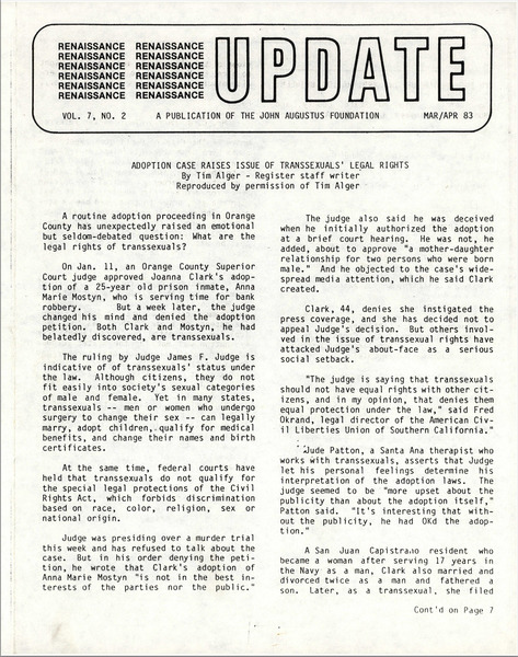 Download the full-sized image of Renaissance Update, 1983-03/1983-04