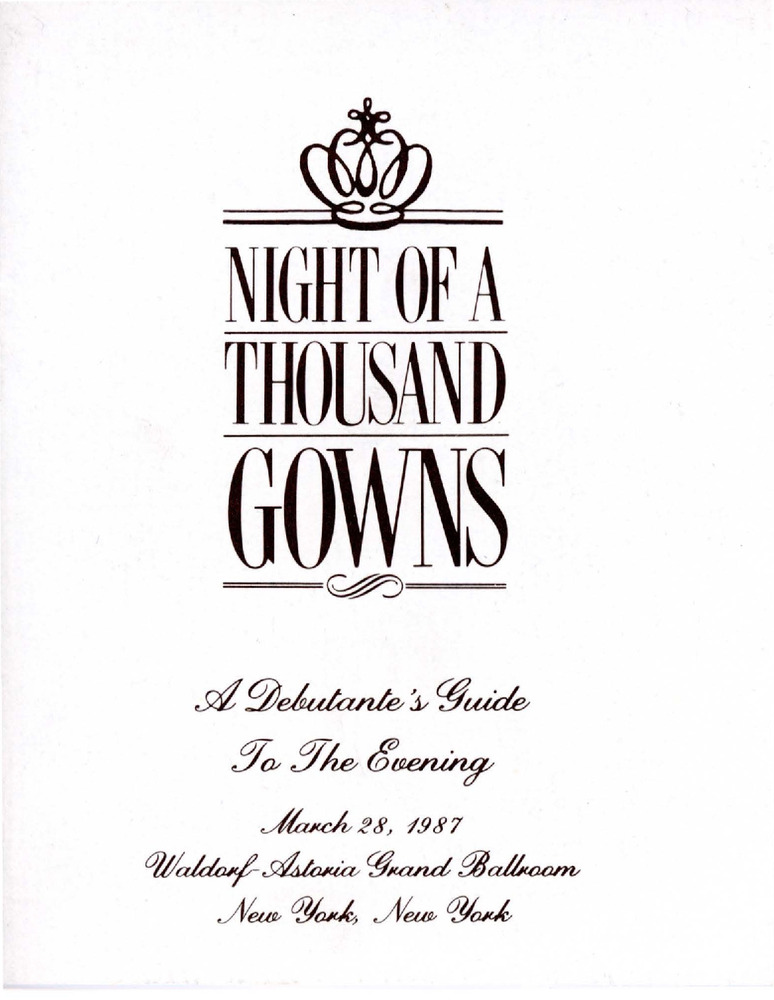 Download the full-sized PDF of Night of a Thousand Gowns: A Debutante's Guide to the Evening
