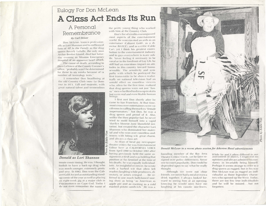 Download the full-sized PDF of Eulogy for Don McLean: A Class Act Ends Its Run, A Personal Remembrance