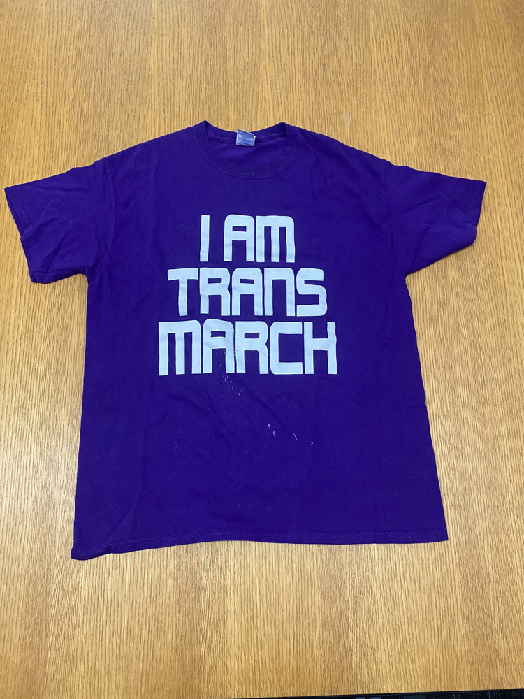 Download the full-sized PDF of Photo of "I Am Trans March" T-Shirt