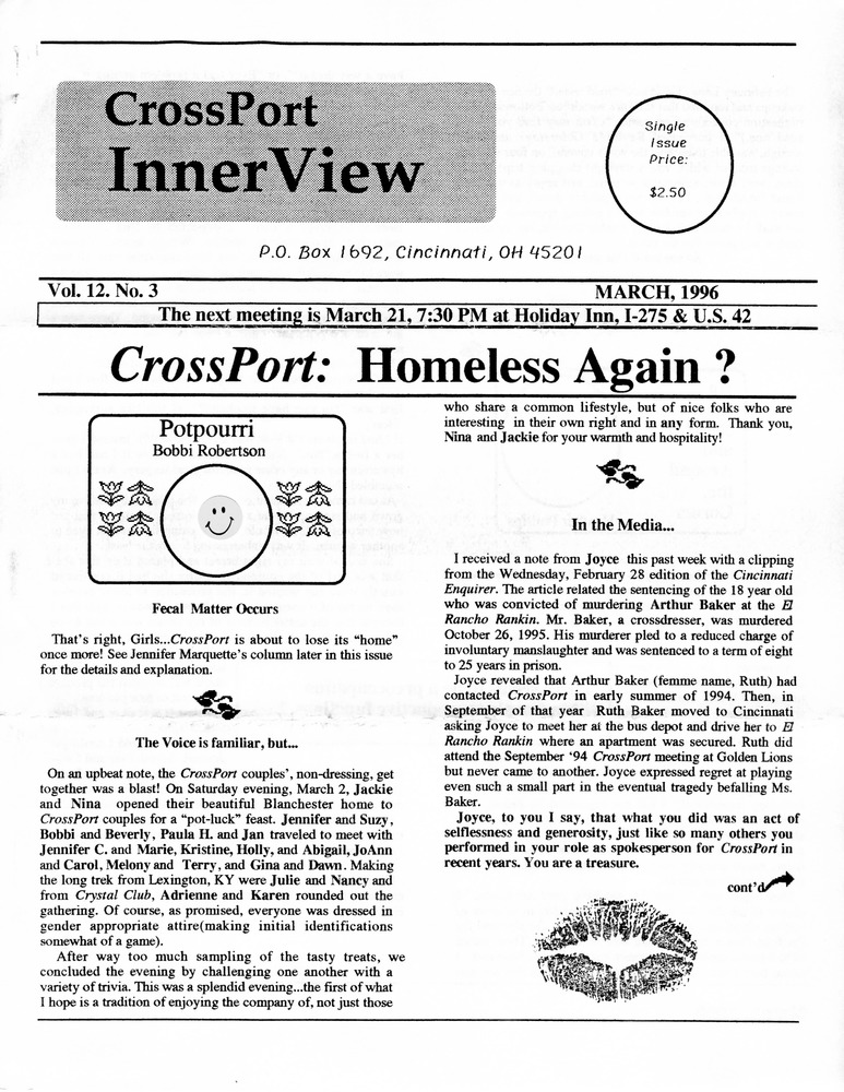 Download the full-sized PDF of Cross-Port InnerView, Vol. 12 No. 3 (March, 1996)