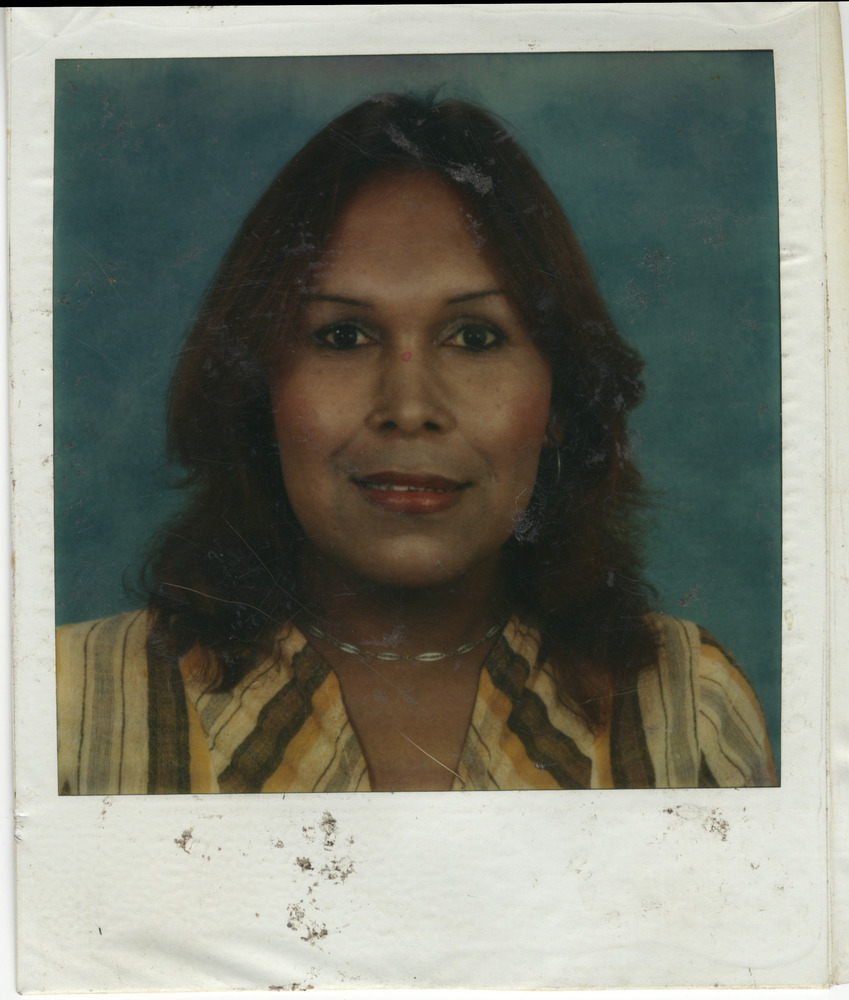 Download the full-sized image of Photo of Felicia Elizondo in Striped Shirt