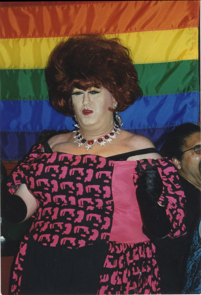 Download the full-sized image of Photo of Kristy Cruise in Black and Pink Dress